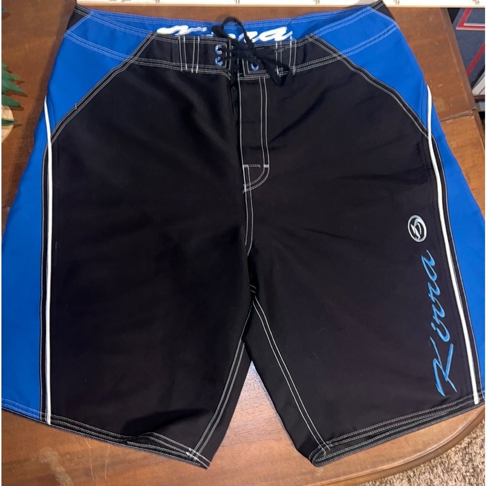 KIRRA SURFING BOARD SHORTS -  Mens 38 Blue/Black